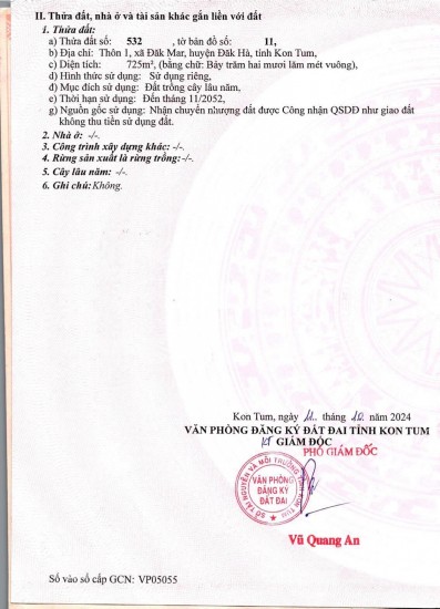 Lô đất siêu đẹp, ngay tại xã Đăk Mar